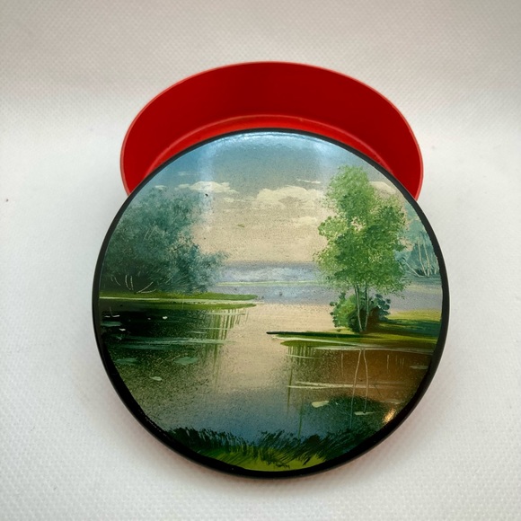 Set of 2 Vintage Hand Painted Trinket Boxes/Ring Holder, Eastern European Design - Picture 7 of 7